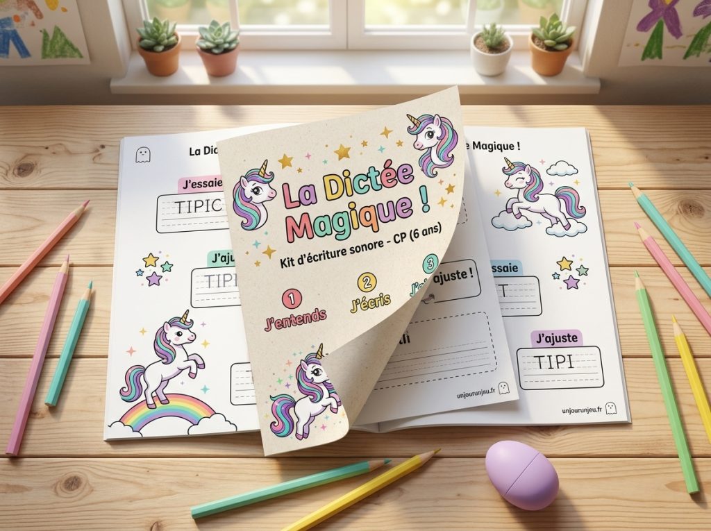 Dictée magique pour enfants au CP
