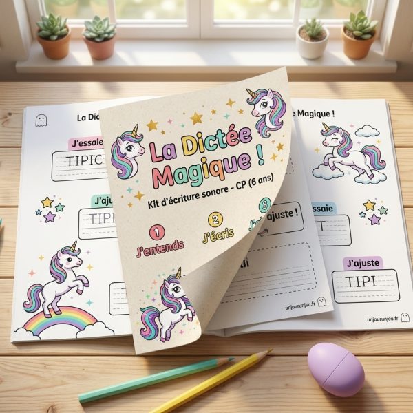 Dictée magique pour enfants au CP