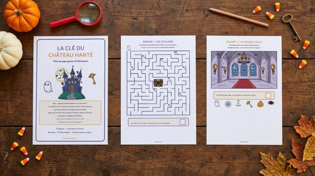 La Clé du Château Hanté : Mini escape game d&rsquo;Halloween