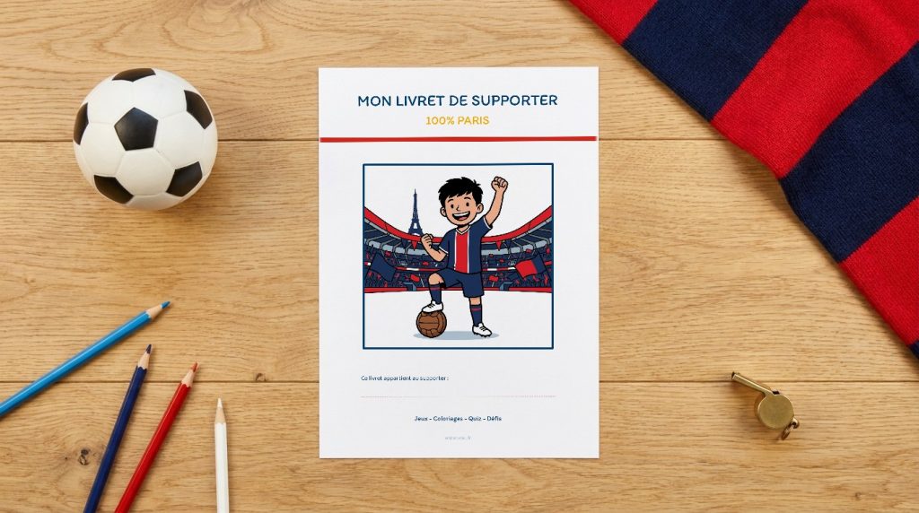 Mon livret d&rsquo;activités de supporter – Spécial Paris