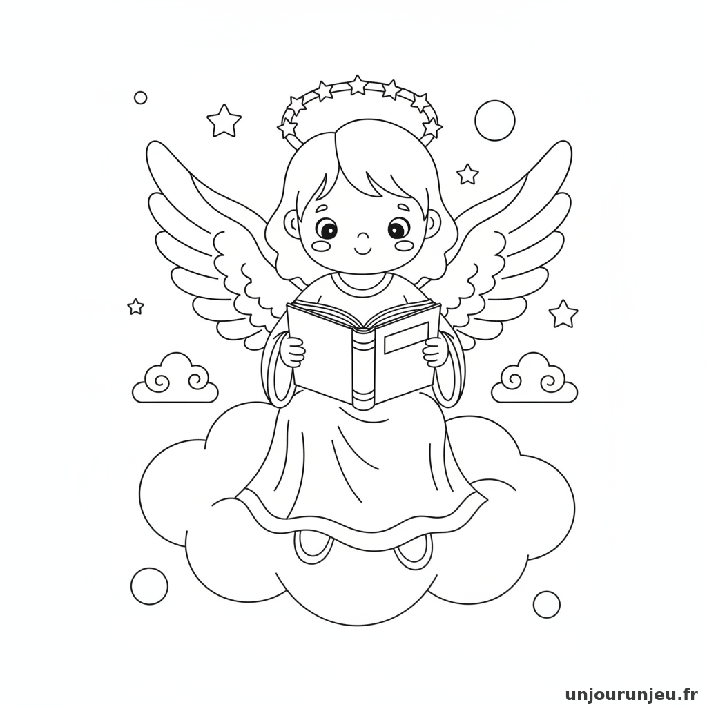 Coloriage Ange Ange Livre 16