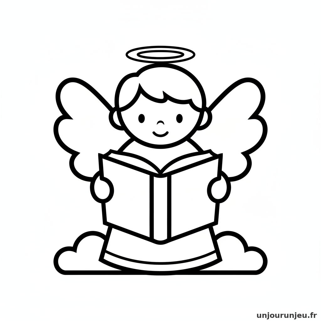 Coloriage Ange Ange Livre 16