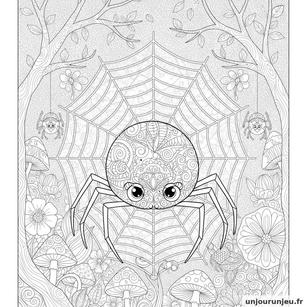 Coloriage Araignee Araignee Bebe 05