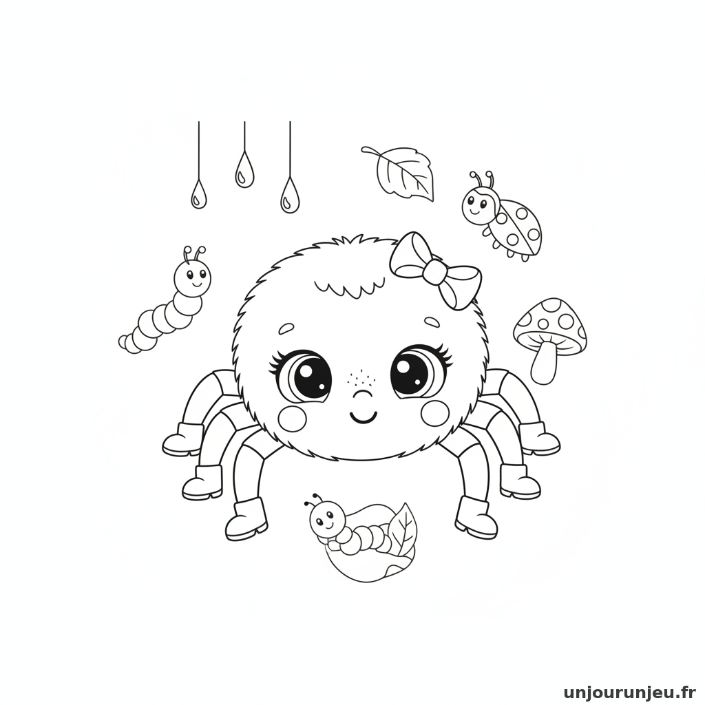 Coloriage Araignee Araignee Bebe 05