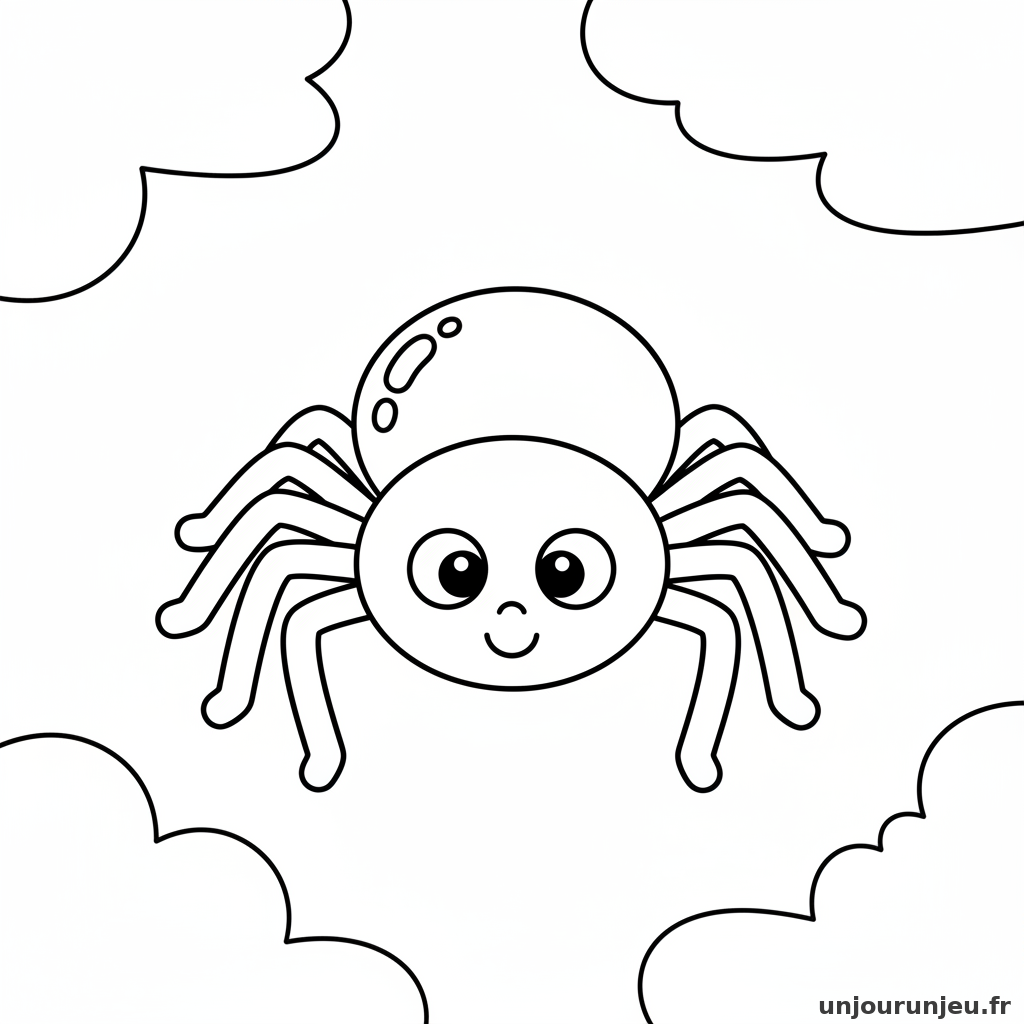 Coloriage Araignee Araignee Bebe 05