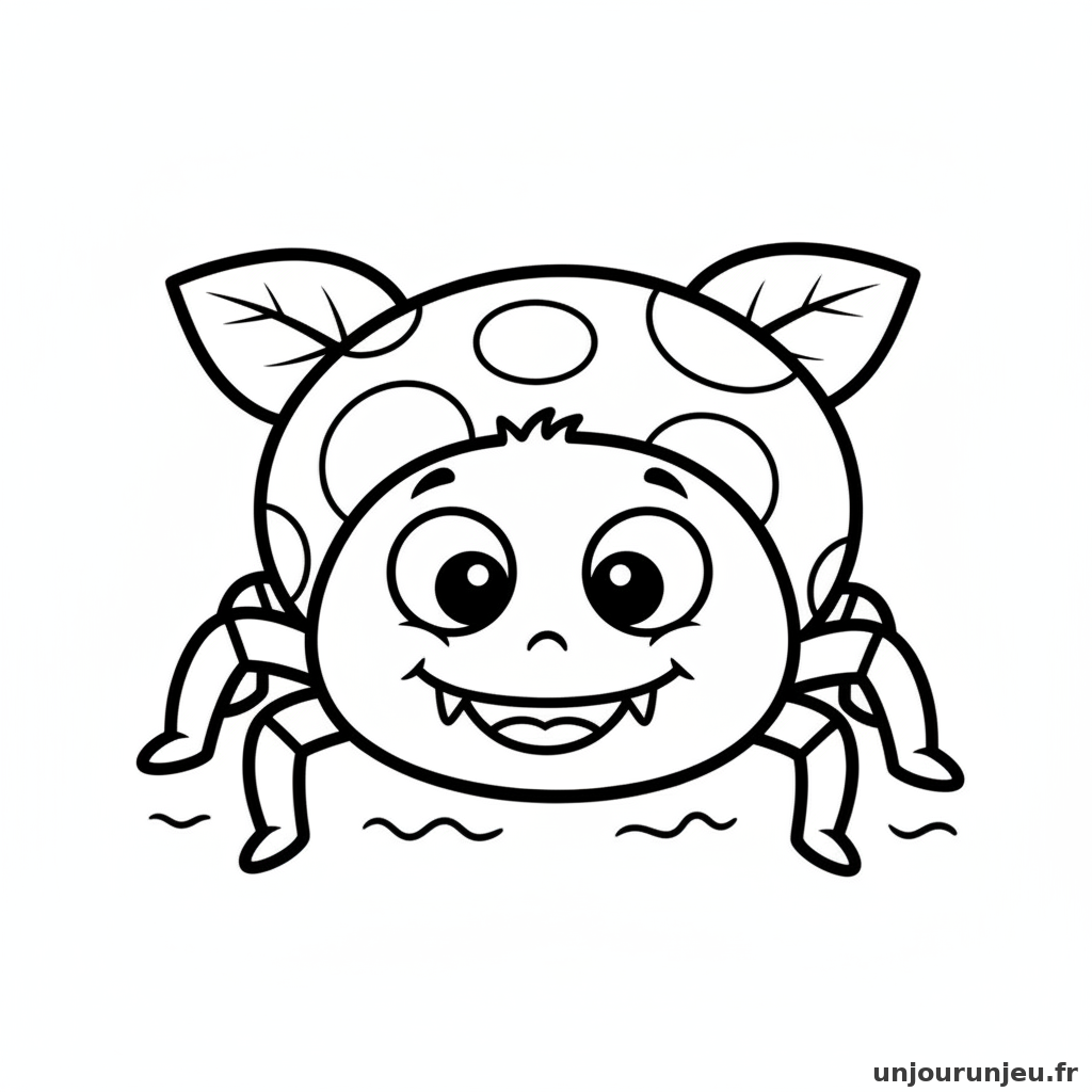 Coloriage Araignee Araignee Souriante 101