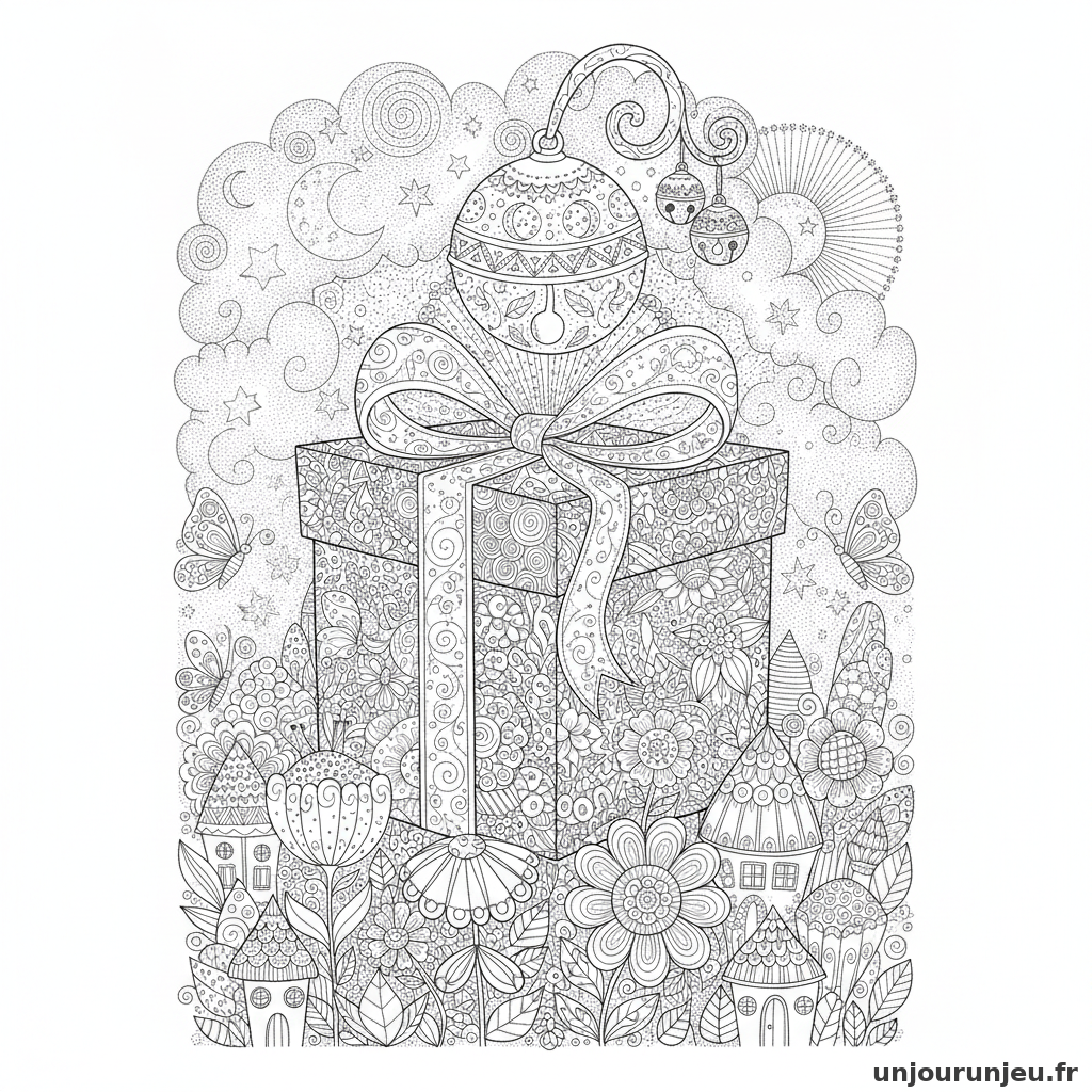 Coloriage Cadeau Cadeau Clochette 12