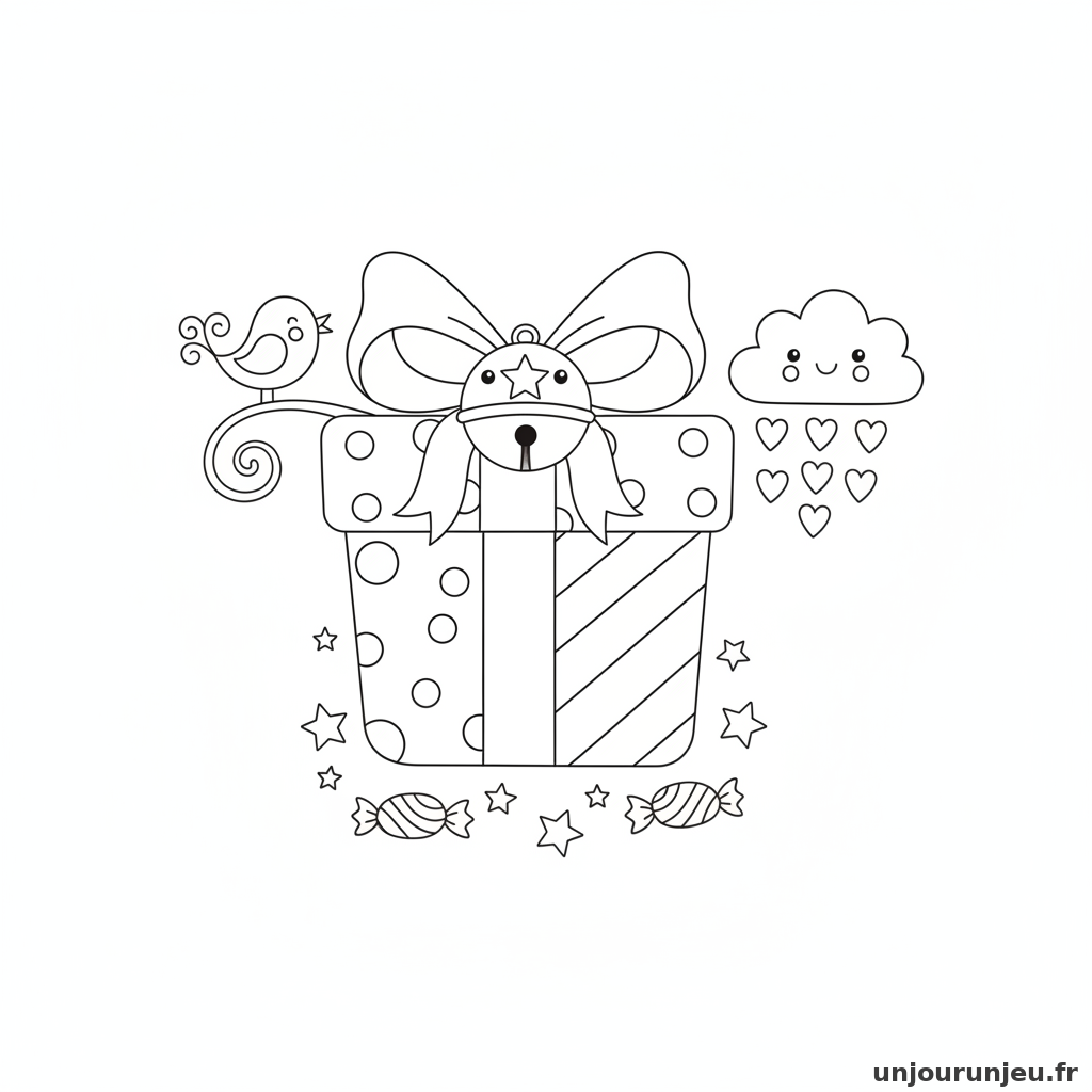 Coloriage Cadeau Cadeau Clochette 12