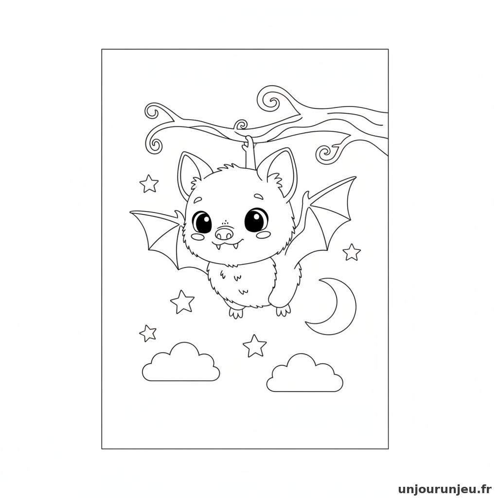 Coloriage Chauve Souris Chauve Souris Bebe 05