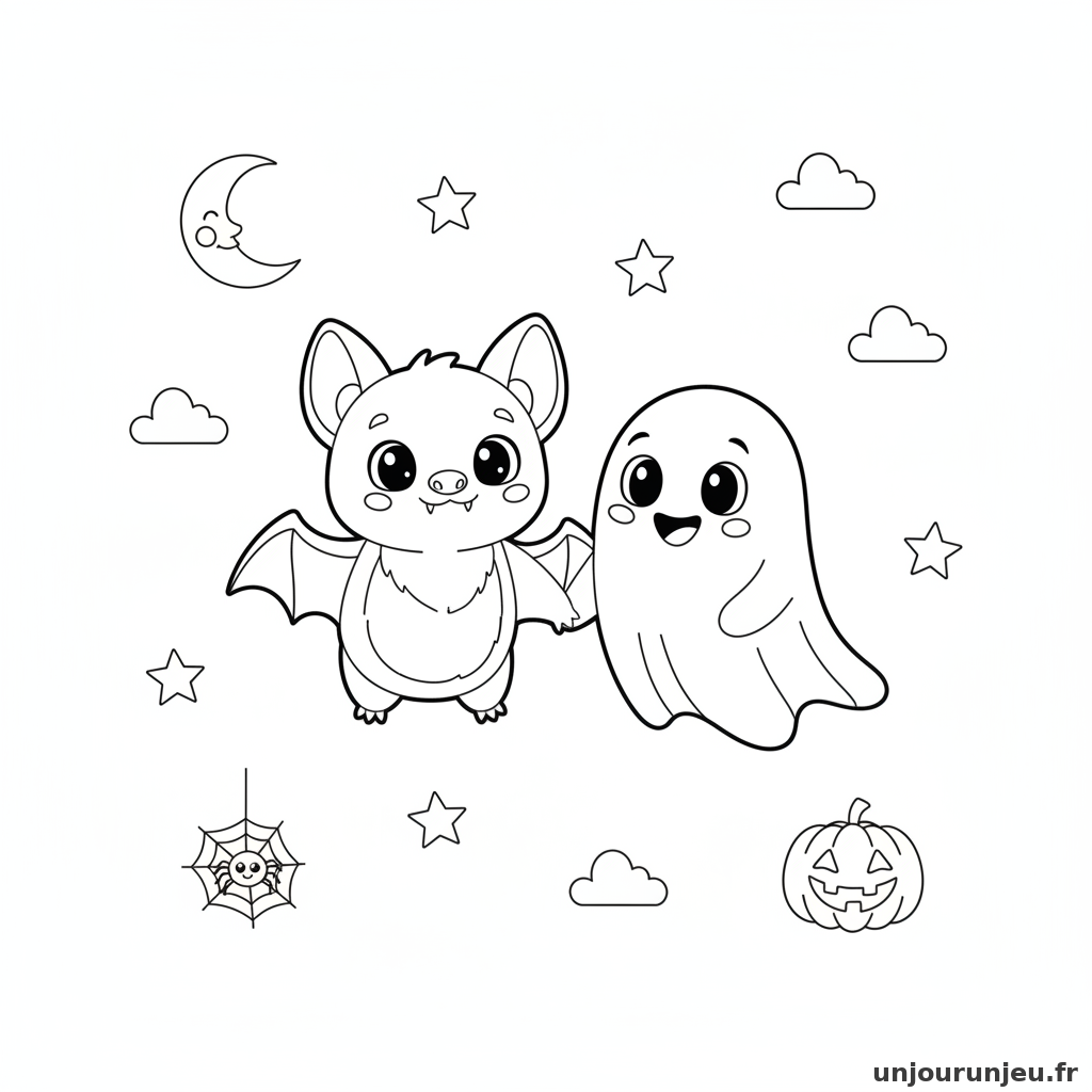 Coloriage Chauve Souris Chauve Souris Fantome 14