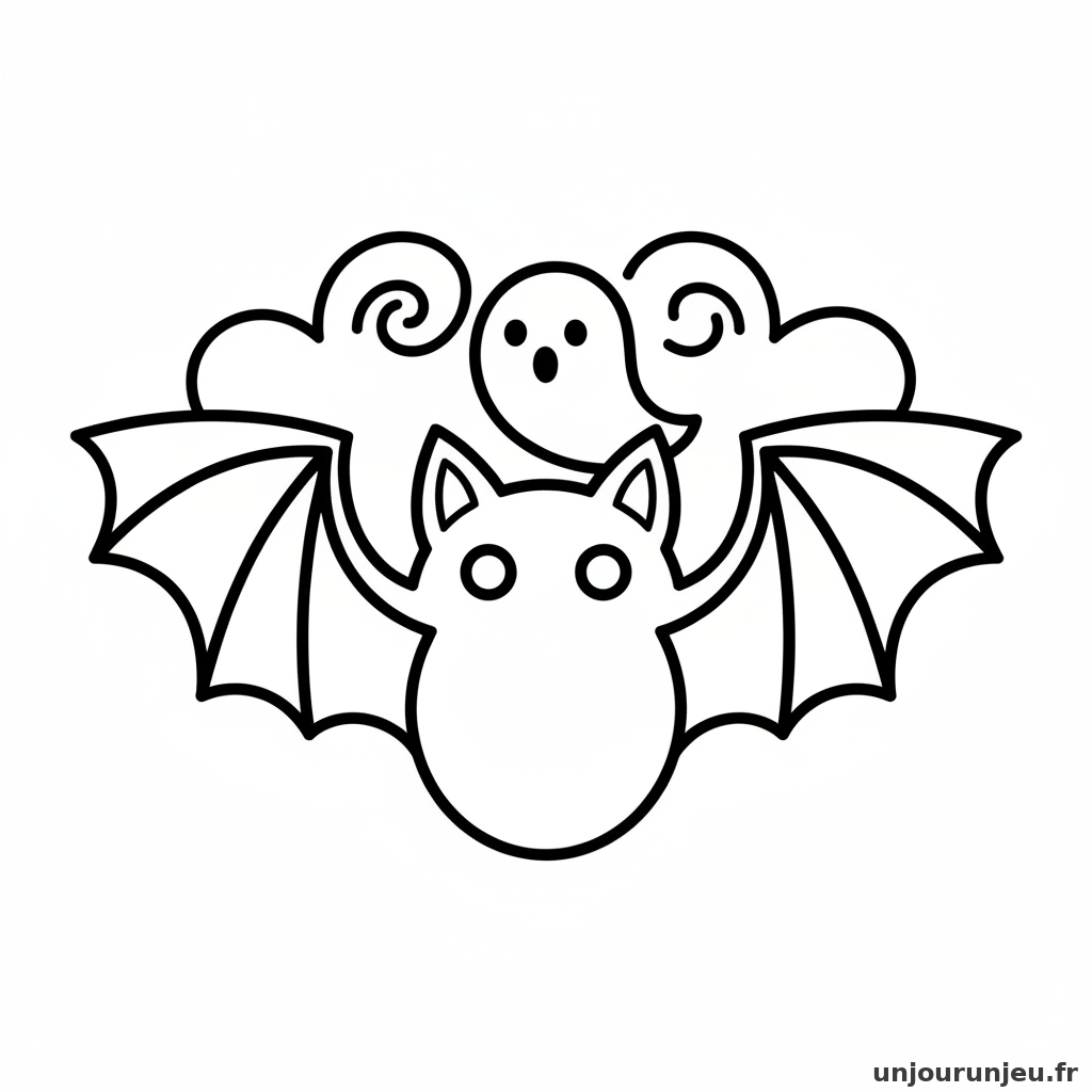 Coloriage Chauve Souris Chauve Souris Fantome 14