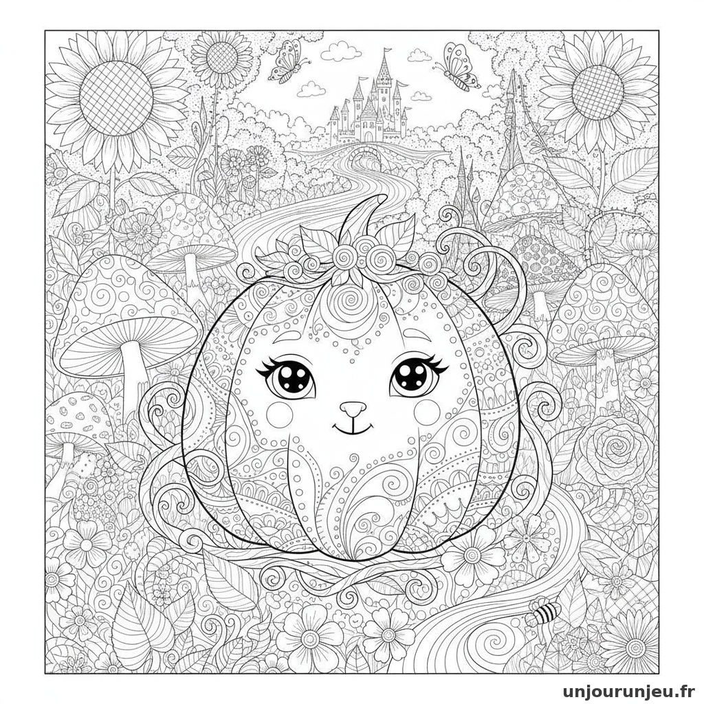 Coloriage Citrouille Citrouille Bebe 15