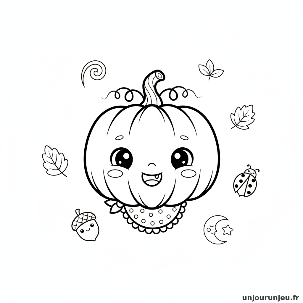 Coloriage Citrouille Citrouille Bebe 15