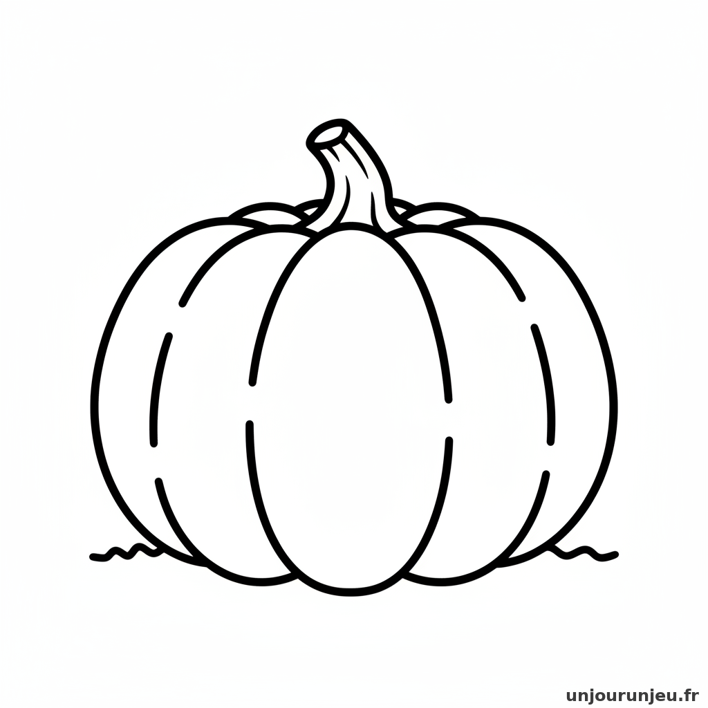 Coloriage Citrouille Citrouille Geante 16