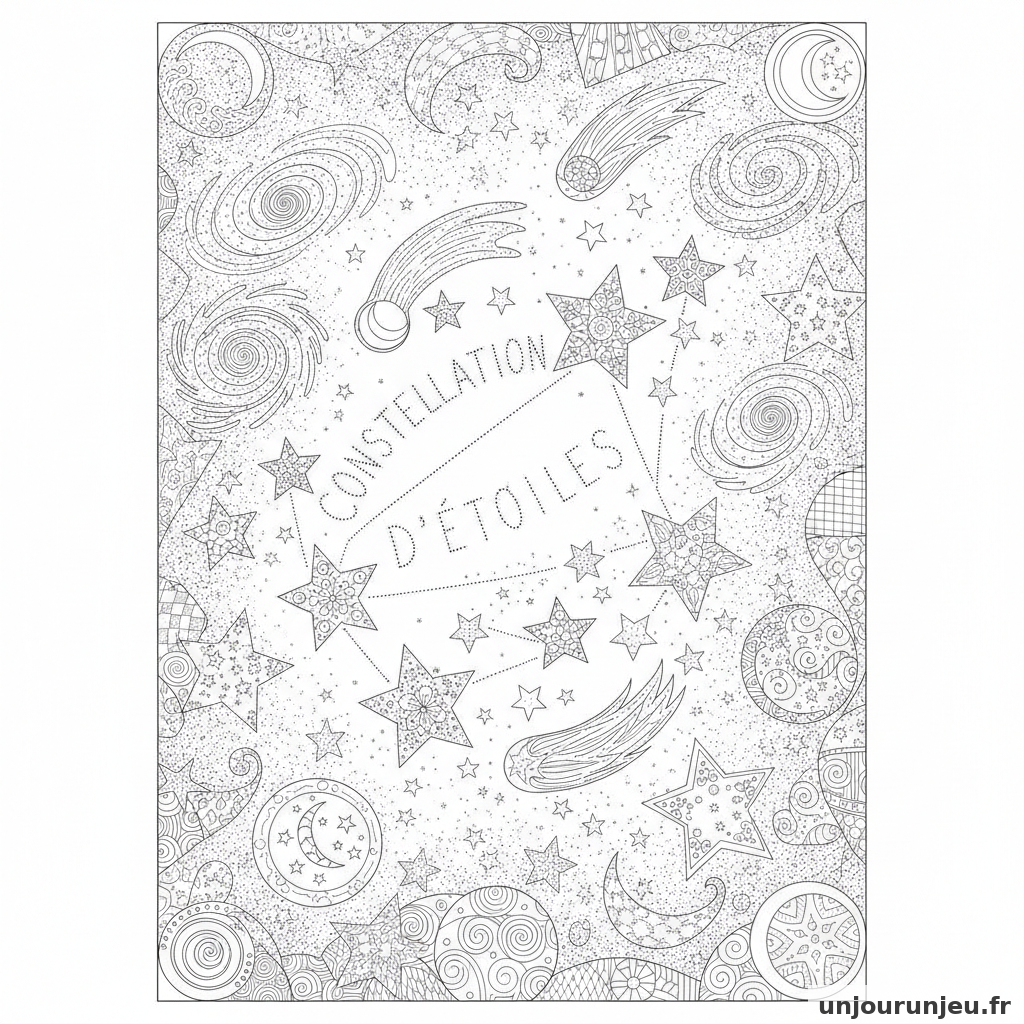 Coloriage Etoile Constellation Detoiles 10