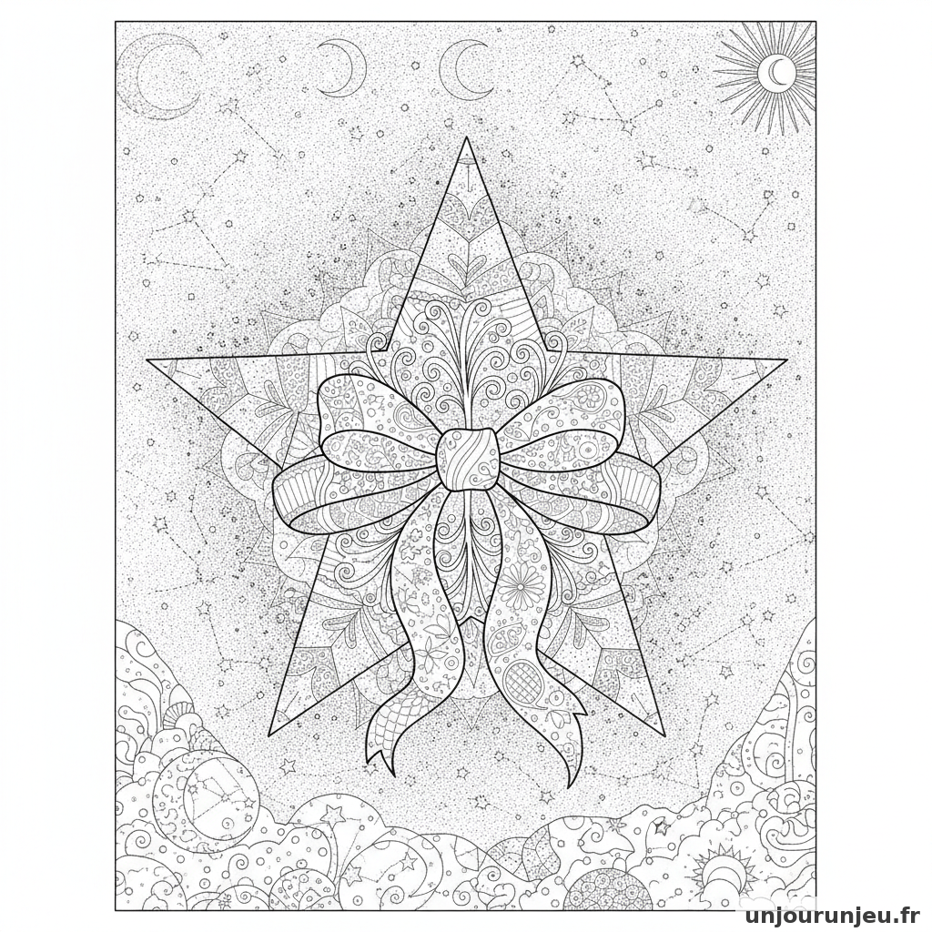 Coloriage Etoile Etoile Noeud 06