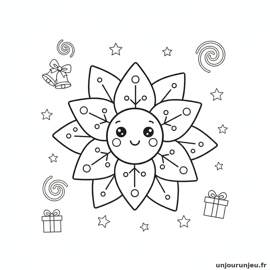 Coloriage Etoile Etoile Noel 01