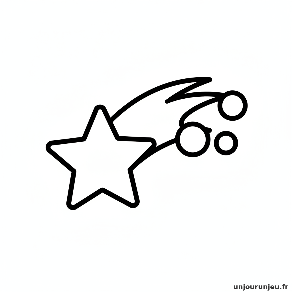 Coloriage Etoile Etoile Filante 102