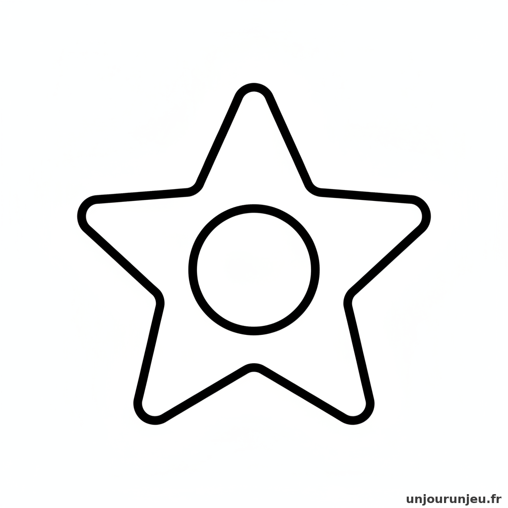 Coloriage Etoile Etoile Noel 01