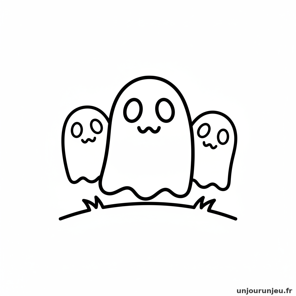 Coloriage Fantome Groupe Fantomes 19