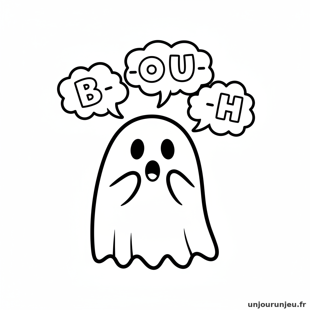 Coloriage Halloween Fantome Dit Bouh 09