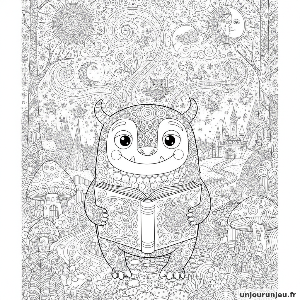 Coloriage Monstre Monstre Livre 16