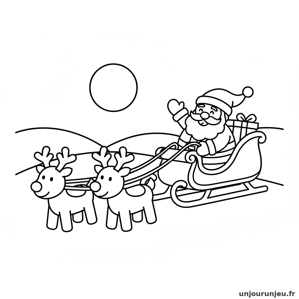 Coloriage Pere Noel Pere Noel Rennes 05