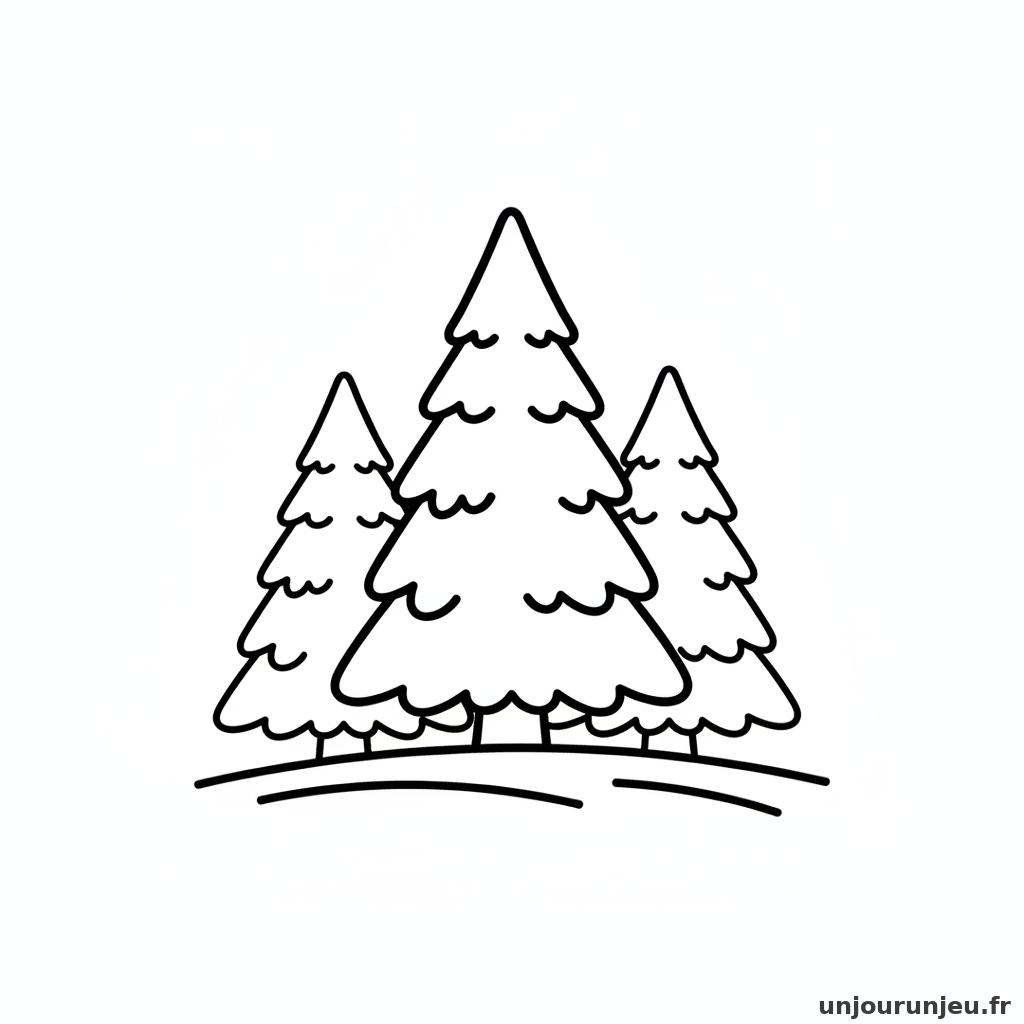 Coloriage Sapin Foret Sapins 20