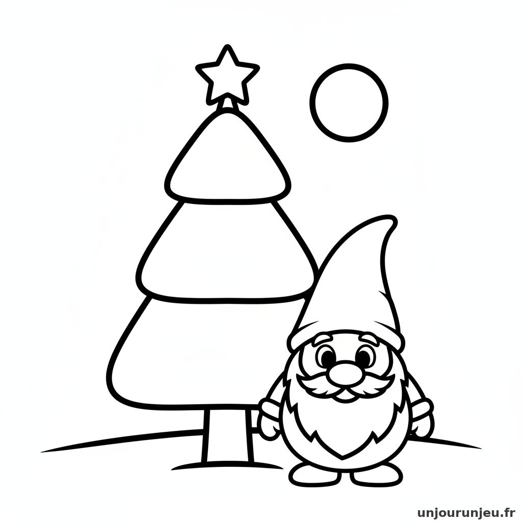 Coloriage Sapin Sapin Lutin 17