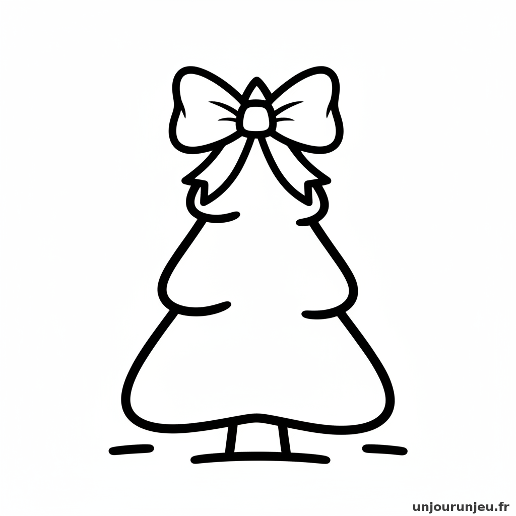 Coloriage Sapin Sapin Noeud 10