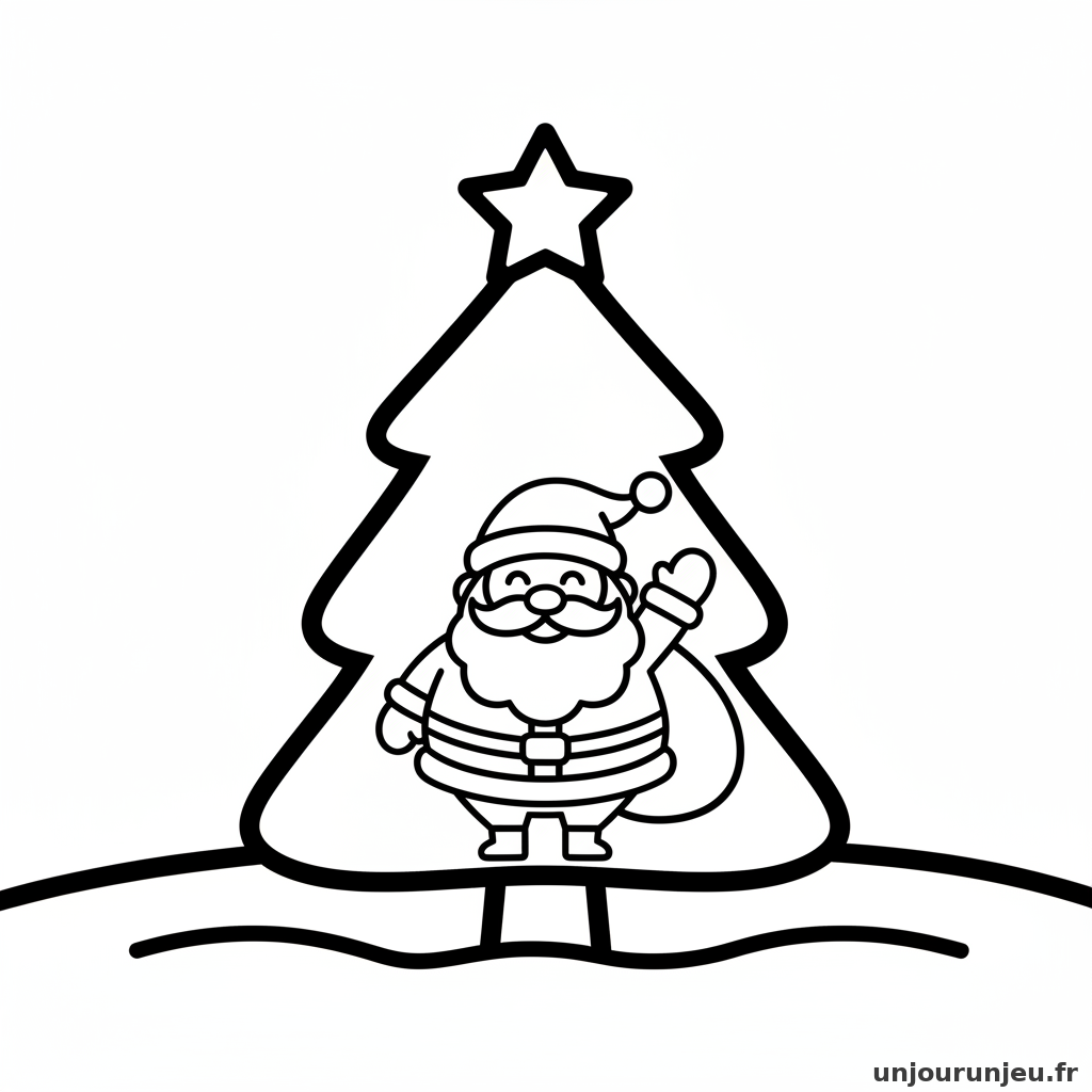 Coloriage Sapin Sapin Pere Noel 18