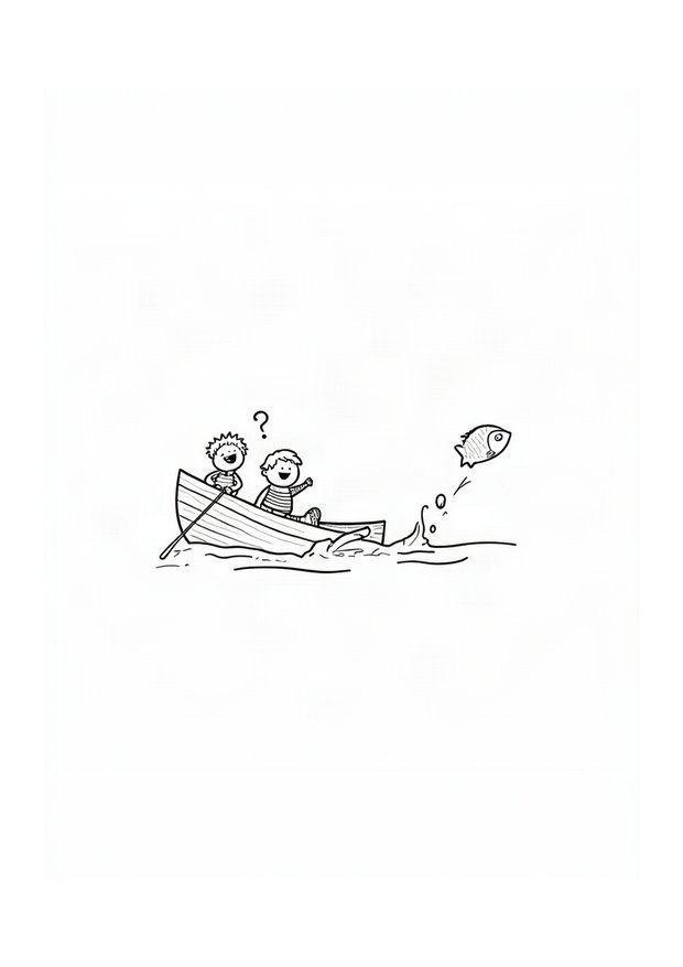 Coloriage 3 : Plouf dans l'eau !